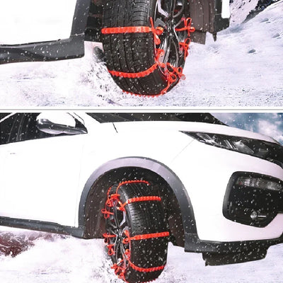Chaînes à Neige Voiture Universelles 40 Sangles Antidérapantes