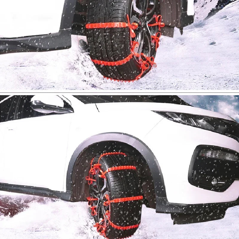 Universal Car Snow Chains 40 Non-Slip Straps