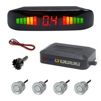 Radar de Recul 4 Capteurs 22 mm Écran LED Rétroéclairé