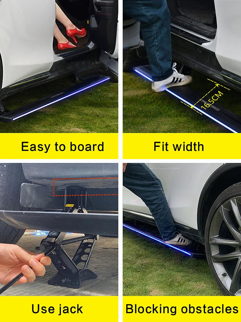 Marchepieds Électriques Rétractables BMW X5 G05 2019-2024 Aluminium avec Éclairage LED