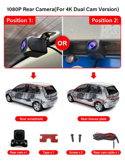 Dashcam 4K Volkswagen ID.3 et Cupra Born 2020-2024