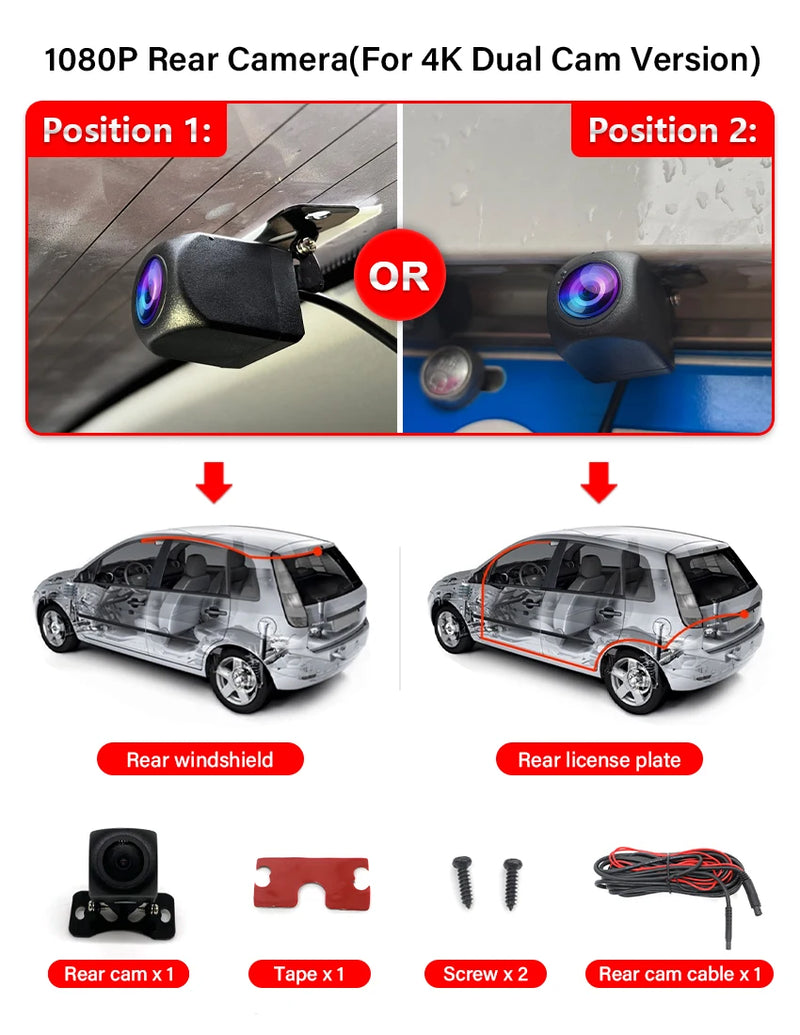Dashcam 4K Volkswagen ID.3 et Cupra Born 2020-2024