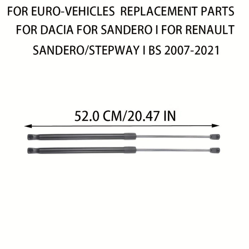 Vérins de Hayon Dacia Sandero Stepway 2007-2021 520 mm Paire