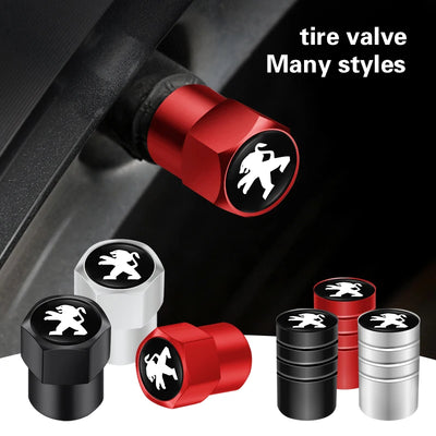 Bouchons de Valve Peugeot 208 308 508 Anti-Poussière