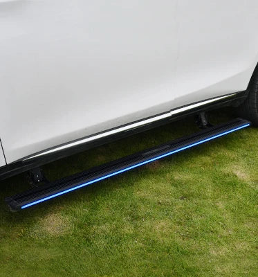 Marchepieds Électriques Rétractables VW Tiguan L 2017+ Aluminium Éclairage LED Néon