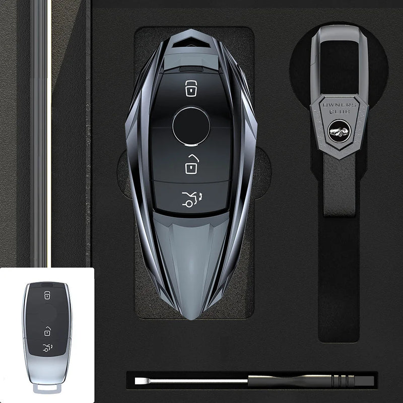 Coque de Protection Clé Mercedes Classe A C E S G GLC GLE CLA GLB GLS W177 W205 W213 W222 X167 Alliage de Zinc
