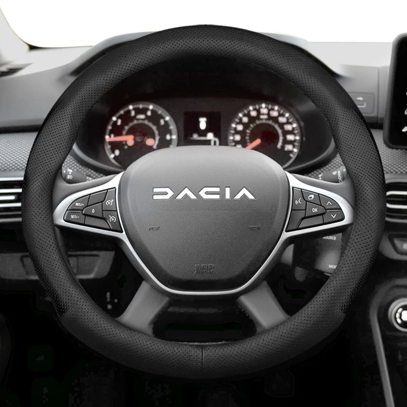 Housse de Volant en Cuir Respirant Ultra-Mince Dacia Sandero Stepway Duster Jogger Bigster Spring Logan
