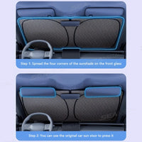 Pare-Soleil Pare-Brise Voiture Pliable 5 Couches 145 x 80 cm