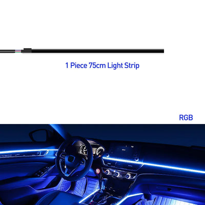 Bandes Acryliques Éclairage d'Ambiance RGB Voiture 110 cm