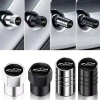 Bouchons de Valve Pneu Porsche Boxster Cayenne Panamera Macan Cayman 911 Lot de 4 en Métal Logo Voiture de Sport