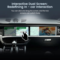Autoradio Double Écran 12,3 + 12,3 Pouces Porsche Macan 2014-2017 Android CarPlay Sans Fil GPS