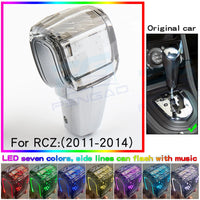 Pommeau de Vitesse Peugeot Cristal LED 7 Couleurs pour Boîte Automatique 206 207 307 308 3008 2008 RCZ