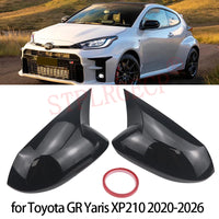 Coques de Rétroviseur Style Cornes Noir Brillant Toyota GR Yaris XP210 2020-2026