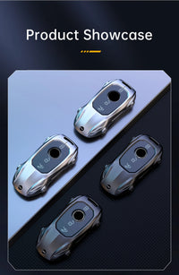 Coque de Protection Clé Mercedes Classe A B C E S W204 W205 W210 W212 W213 W176 W463 GLC GLB GLE AMG Alliage de Zinc Style Supercar