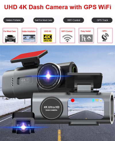 Dashcam Acceo B53P 4K Discrète GPS Wi-Fi