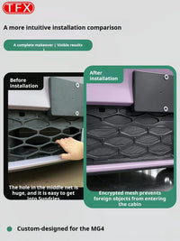Filet Anti-Insectes Calandre MG4 EV Urban 2026-2027 Noir Mat avec Boucle Intégrée
