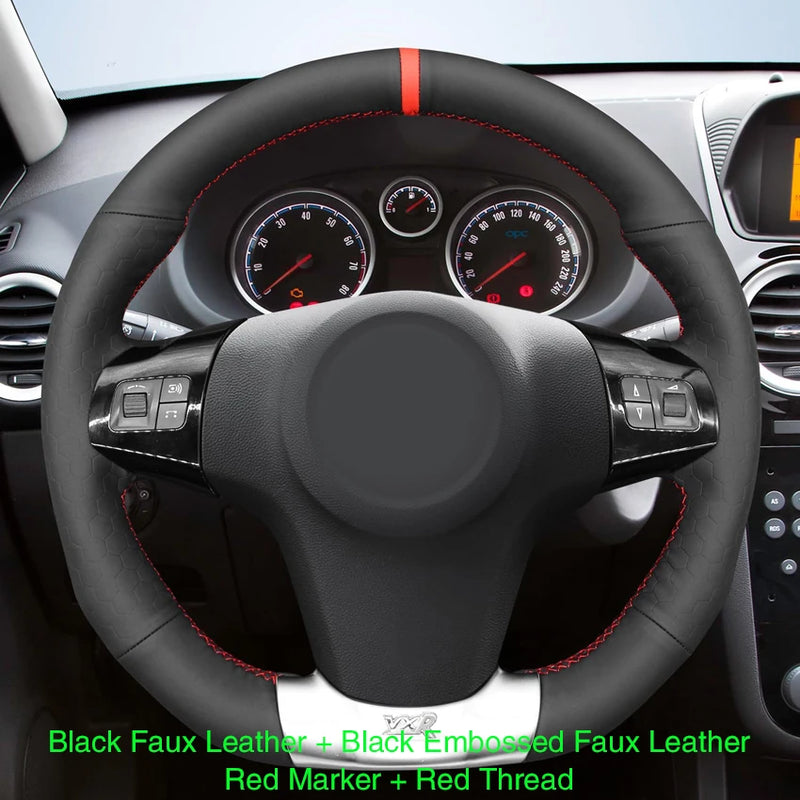 Housse de Volant à Coudre Opel Corsa OPC VXR Vauxhall Corsa VXR 2006-2015 Cuir ou Simili Cuir Noir