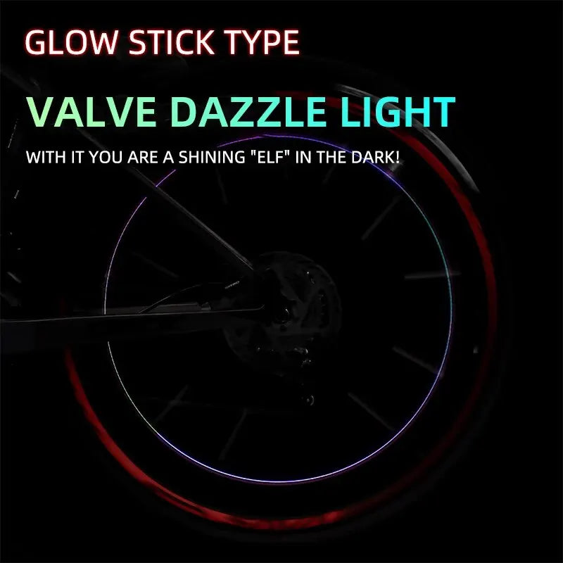 Universal Multicolored LED Light Valve Caps — overall view