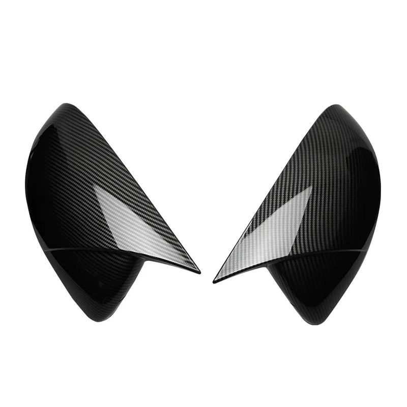 Coques de Rétroviseur Dacia Duster 2018-2024 Style Bec Noir Brillant ou Aspect Carbone