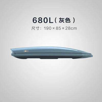 Coffre de Toit Rigide ABS 600 à 680 L Universel