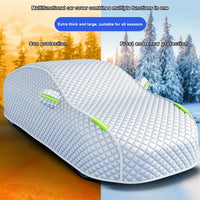 Bâche de Protection Voiture Matelassée Anti-Grêle Argent ou Noir SUV Berline
