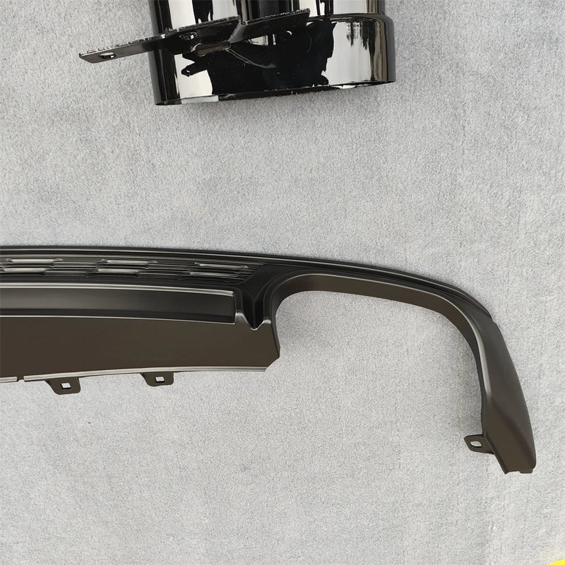 Diffuseur Arrière Audi A6 S6 C8 2019-2021 avec 4 Embouts Argent ou Noirs
