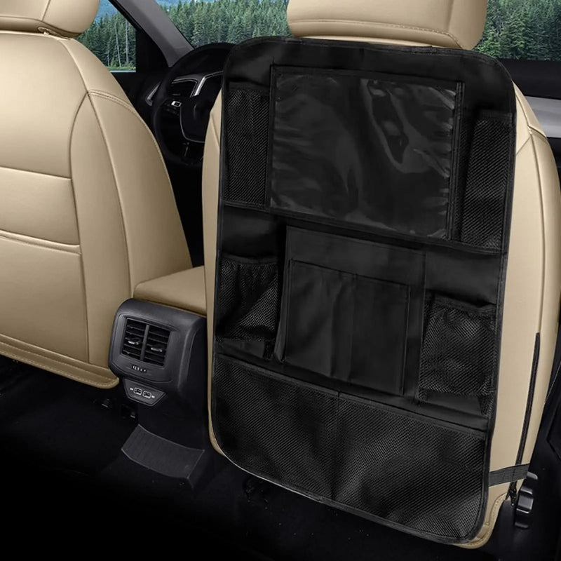 Oxford Car Rear Seat Organizer with Tablet Pocket 60 x 42 cm