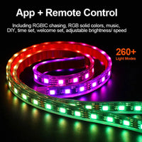 Éclairage d'ambiance LED RGBIC sous véhicule IP68 6 pièces