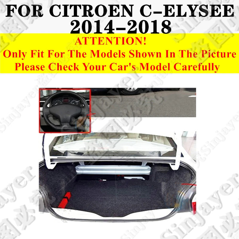 Tapis de Coffre Citroën C4 C-Quatre Picasso Aircross C5 Aircross C5 X C6 C3-XR C-Elysée Sur Mesure Doublure Arrière