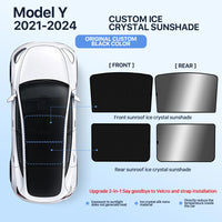 Pare-Soleil de Toit Tesla Model 3 Highland Model Y Juniper Cristal de Glace Noir ou Gris