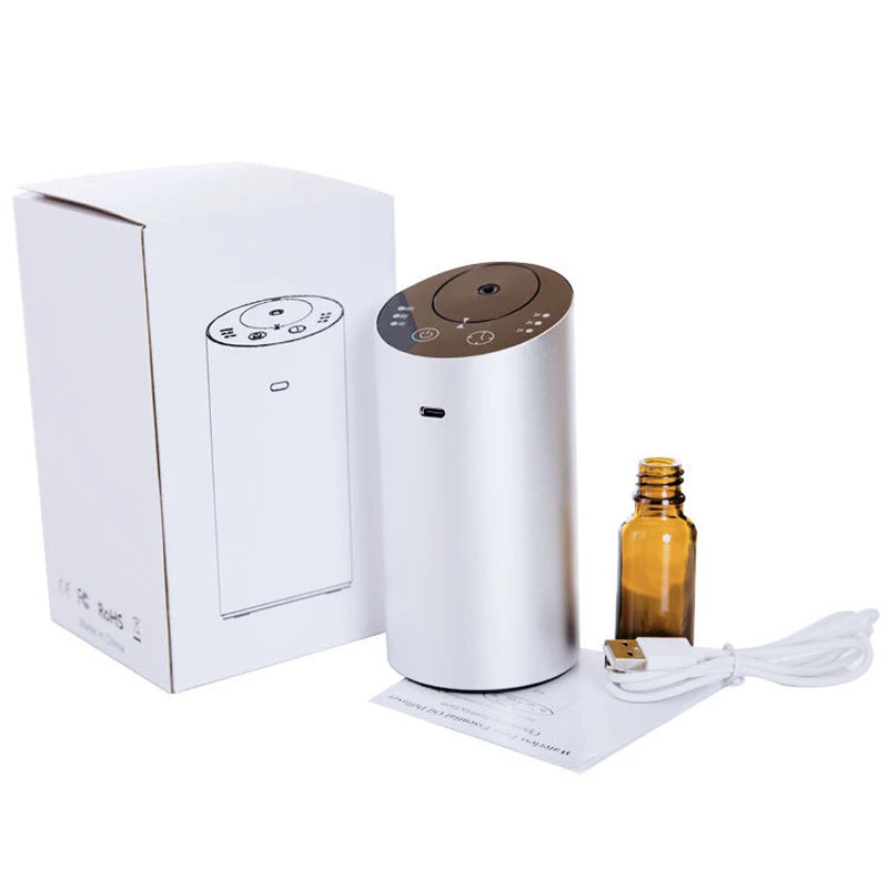 Car Air Freshener Nebulizer Essential Oils Waterless Aluminum