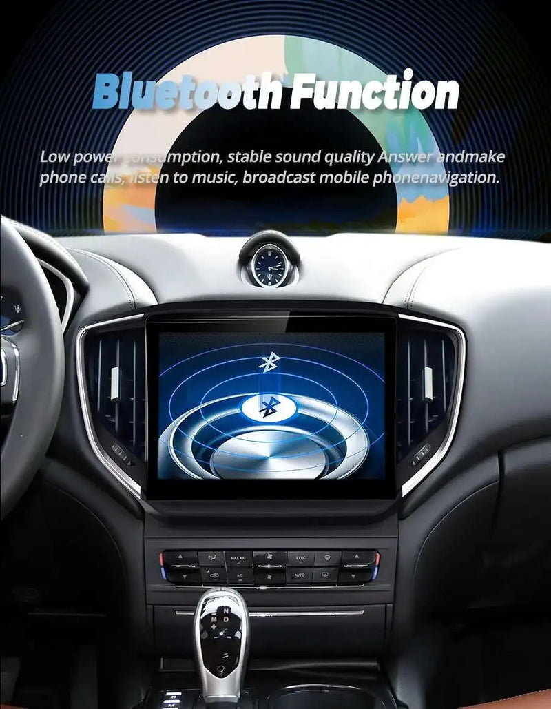 Autoradio Android 14 Maserati Ghibli 2014-2020 Écran 10,1 pouces CarPlay GPS Navigation