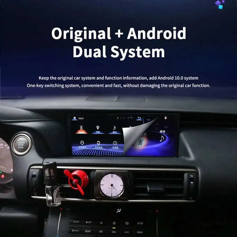 Autoradio Android 14 Lexus IS RC 200 250 300 350 200t 300h 2013-2019 Écran 10,25 Pouces CarPlay