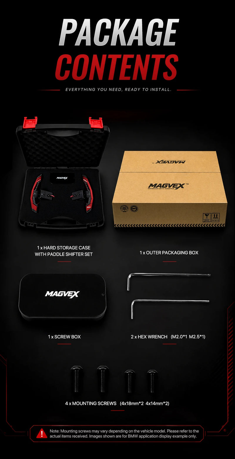 Magnetische Schaltwippen Ford Mustang GT Shelby 2015-2023