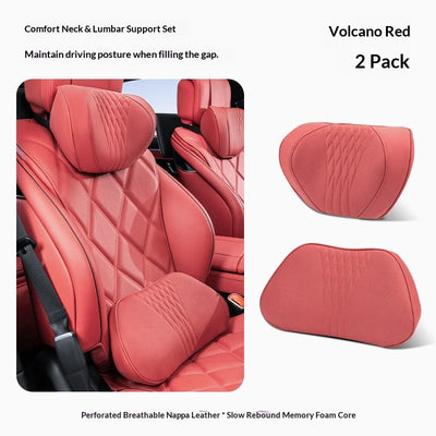 Coussin de Nuque et Soutien Lombaire Voiture Universel