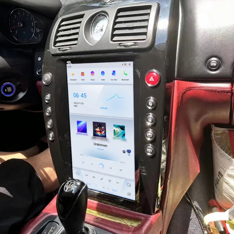 Autoradio Android Maserati Quattroporte 2004-2007 Écran Vertical 13,9 pouces CarPlay Sans Fil GPS DSP