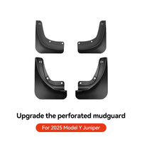 Garde-Boue Tesla Model Y Juniper 2025-2026 Jeu de 4 Bavettes Sans Perçage Avant et Arrière