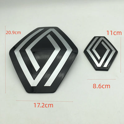 Emblème Renault Noir Capot et Coffre 2 Pièces