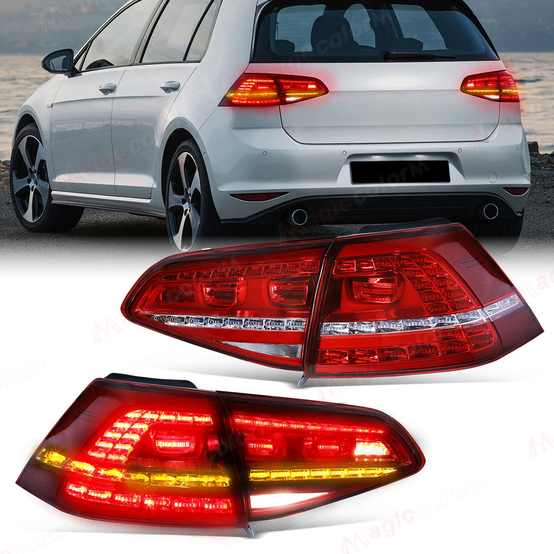 Feux Arrière VW Golf 7 GTI 2013-2017 Extérieur Intérieur