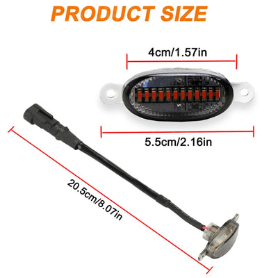 Feux de Gabarit LED Fumés Ambre ou Blanc