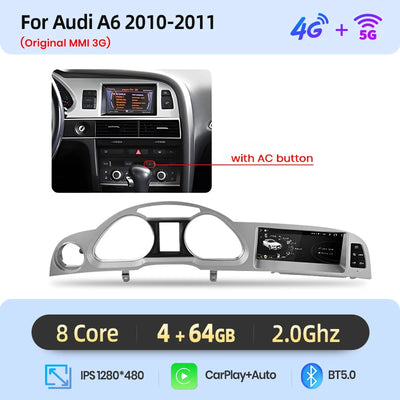 Autoradio Junsun Caméra 360 Audi A6 C6 4F 2005-2011