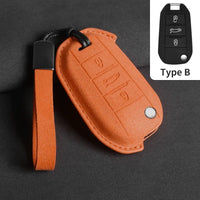 Coque de Clé Peugeot Citroën Suédine Clé Repliable ou Fixe 3 Touches