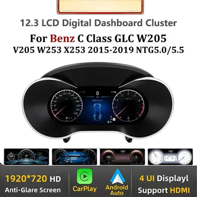 Tableau de Bord Numérique Mercedes Classe C GLC