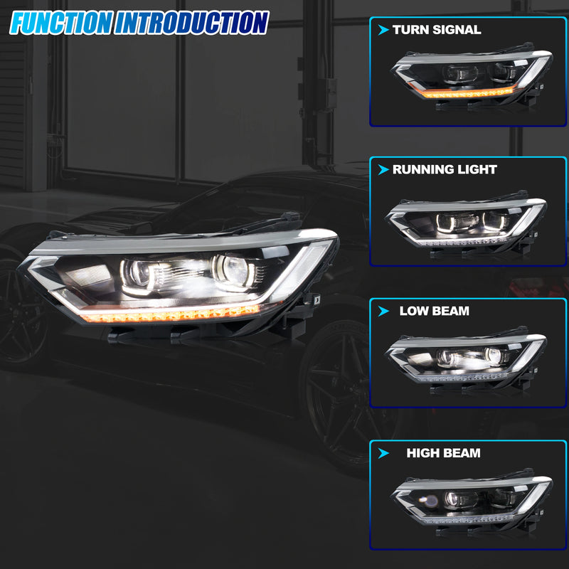 Phares LED Matriciels VW Passat B8 2014-2018 Séquentiel