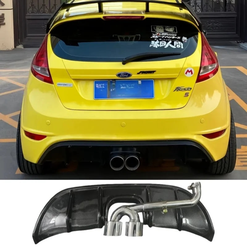Diffuseur Arrière Ford Fiesta 2009-2015 Double Échappement