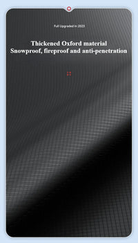 Housse Pare-Brise Voiture Hiver Noire Oxford Magnétique 253 x 117 cm