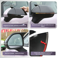Coques de Rétroviseur MG4 EV Urban 2026-2027 Noir Style Cornes de Taureau