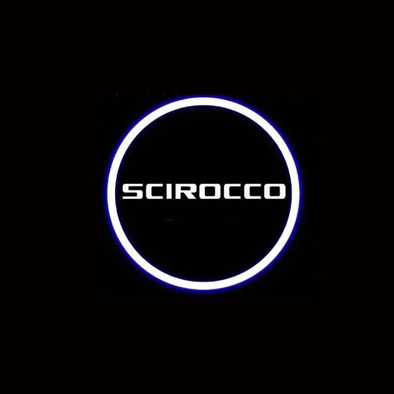 Projecteur Logo Porte Volkswagen Scirocco LED 9 Motifs 2 Pièces