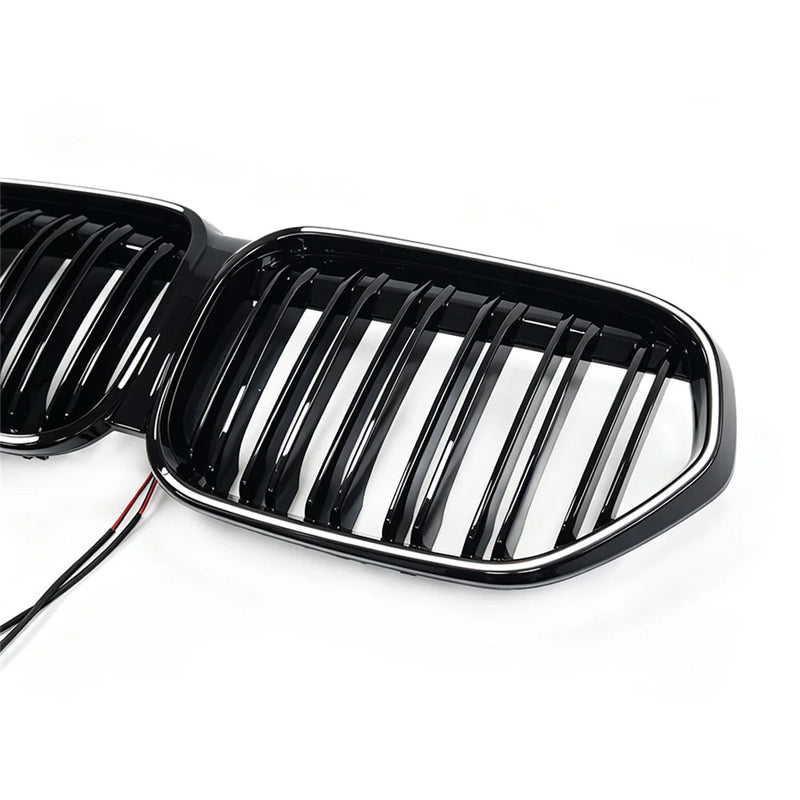 Calandre Avant à Double Barre Éclairée LED BMW X1 F48 LCI 2020-2022 Noir