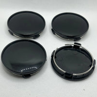 Cache-Moyeux Universels Vierges 61 mm Chromé ou Noir Lot de 4